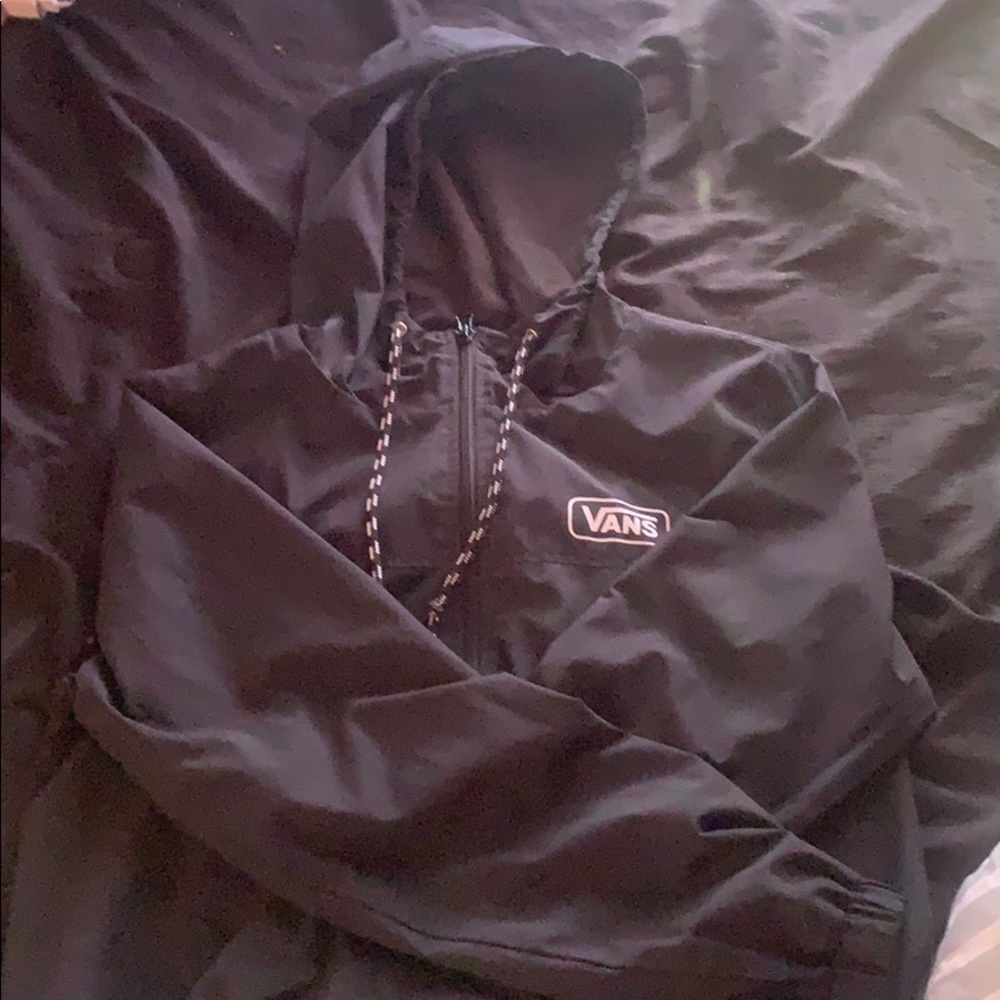 Black vans wind breaker